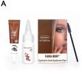 Professional Henna Eyelash Eyebrow Dye Tint 15-minute Fast Tint Easy Dye Gel Eyelash Brown Black Color Tint Kit BruberryBeD. 