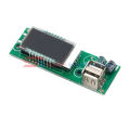 Dual Display Power Voltmeter LCD Screen 12V lithium Battery With USB Interface. 
