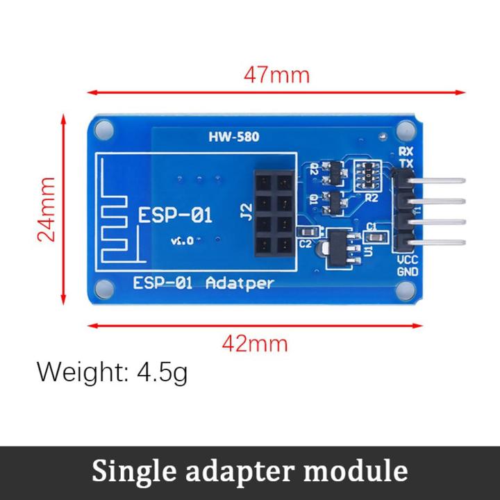 ESP8266 ESP-01 ESP01 Serial   Module For Arduino Transceiver Receiver Adapter Board Raspberry Pi UNO R3 One 3.3V 5V