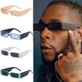 Rectangle Frame Fashion Sunglasses-Small Frame Square Sunglasses -Vintage Colorful Wide Leg Eyeglasses. 