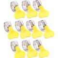 Pack of 10pcs Gas Pipe Clips Adjustable Clamp 15mm Hoop Butterfly Fastening Clip Bracket Tie Worm Drive Plastic Horn SJ Online Mart. 