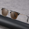 Vaneasel 1PC Hot Selling Retro Half TR90 Frame Metal Sunglasses Square Shades LuPettes de Soleil Men. 