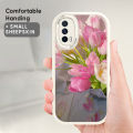 YYDS for Redmi A2+ A2 Plus A1+ A1 Plus Back Cover Romantic Tulips PU Leather Silicone Phone Case Ultra Thin Soft Drop Protection Case. 