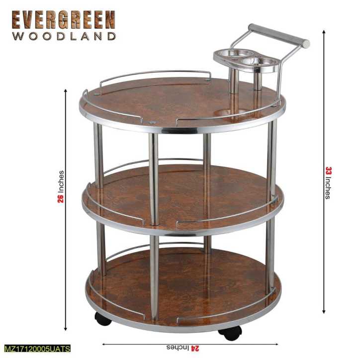 Wood and Iron Tea Trolley