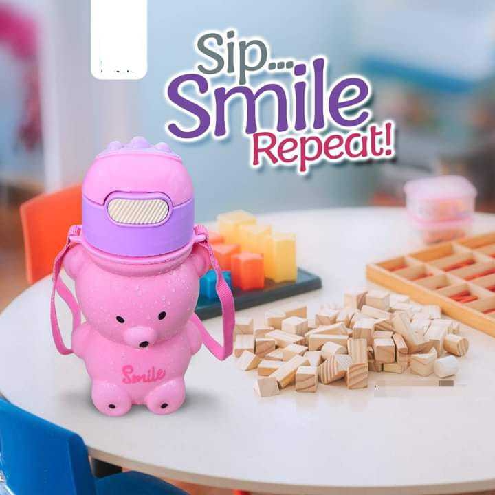 Cute Kawaii Water Bottle For Girl Plastic Pink Korean Plastic Large ...