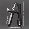 10-100Kg Adjustable Electronic Hand Grip Power Exercise Gripper-Black. 