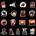 50Pcs/set Game Red Dead Redemption Stickers For Notebook PC Skateboard Bicycle Motorcycle DIY Waterproof Toys Sticker. 