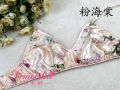 Pure Silk Bra Double Faced Silk Wireless Ultrathin 100% Mulberry Silk Print Bras 34/75-42/95ab. 