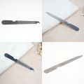 1 Piece Metal Nail File For Fingernails and Toenails Stainless Steel Nail Filer Buffer Two Side Grinding Rod Manicure Pedicure Scrub Nail Arts Tools For Men and Women, Professional Thick Nail Shaping Metal File Nail Cleaner Tip Personal Care. 