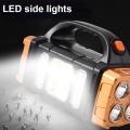 USB Rechargeable Super Strong Flashlight Powerful COB Solar LED Light Work Light 4 Gear Charging Mobile Phone Camping Lamp Flashlights. 