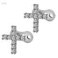 2pcs Dermal Tops And Base Stainless Steel Jewelry. 