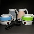 600ML Travel Collapsible, Portable, Foldable, Mini Electric Kettle, BABY SILICONE MATERIAL SAFE TO EAT. 