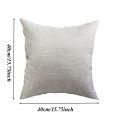 Home Cotton And Linen Cushion Cover 40x40 Solid Color Yellow Gray Blue Green White Home Decorative Anti-Dirty Pillows Case Sofa. 
