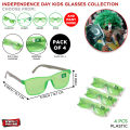 14th August Pack Of 4 Kids Plastic Glasses Pakistan Printed Flag Eyewear For Children Boys & Girls 14 Aug Celebrate Independence Day Party Cosplay Funky Goggles Jashan E Azadi School Function & Event Celebration Eye Mask Goggle Kid Parties Wear : YlOPaNKw. 