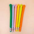 1pcs Soft Silicone Gel Pen Cute Caterpillar Colorful Cartoons Pen Black Ink 0.5mm Kawaii School Supplies Korean Stationery. 