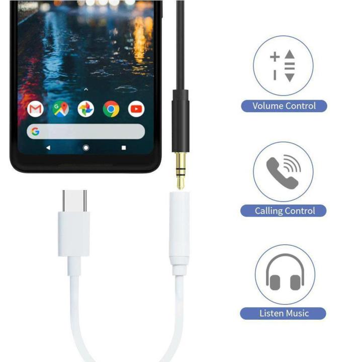 Type C to 3.5mm Earphone Jack Adapter Converter Aux Audio Cable Headphone For All Android Phones