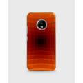 Moto E4 Case Cover 3D Hard- Motorola Moto Orange & Red Style - 1Cover2478. 