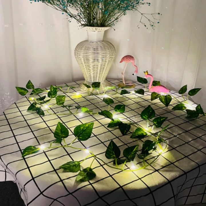Artificial%20Plant%20Leaves%20with%20Fairy%20Lights%20%E2%80%93%20Battery%20Operated%20Money%20Plant%20Room%20Decoration%20-%20Image%203
