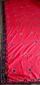 Sindhi/ balochi embroidered large size original karhai handmade red chadar for ladies. 