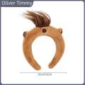 [Oliver Timmy] Trendy Cute Headband Cartoon Capybara Bands Fashionable Head Hoop For Women Girls Sweet Versatile Hair Accessories Gifts. 