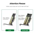 PCIE to M2 Adapter NVMe M.2 PCI Express Adapter 32Gbps PCI-E Card x4/8/16 M&B Key SSD Computer Expansion Add On Cards. 