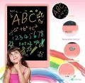 Black 8.5 Inch LCD Writing Tablet for Kids - Electronic slate - Multicolor Drawing tablet - Erasable Writing Board Learning Toys for Education Purpose - reusable and cost-effective for kids. 