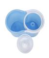 Magic Floor Mop Set 360 Degree Microfiber Spin Spinning Rotating Head Magic Mops Set Bathroom Cleaning Tool - Blue. 