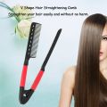V-shaped Clip-type Girls / Accessories / Hair Accessories Curling Comb Design And Modeling Intelligent DIY Anti-static Hairdressing ABS Straightening Brush. 