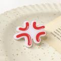 【BestGO】Acrylic Small Emoji Package Hair Clip Female Cute Funny Outdoor Fixed Broken Hair Duckbill Clip Hair Accessories. 