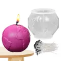 Moon Mold | Silicone Moon Mold For Clay | 3D Casting Mold Raft Candle Mold Silicone Craft Soap Aromatherapy Candle Ornaments 3D Candle Molds. 