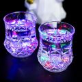 Flash Light Cups, Crystal Drinking Glasses, LED Light Up Cups, Acrylic Whiskey Cups, Water Induction, Color Changing Pineapple Shape Glasses for Cocktail, Party, Bar, KTV Club (Pack of 1). 