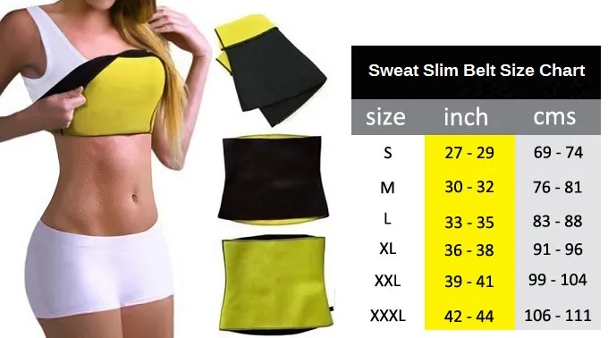 Slim Belt Sweet Sweat Belt Size Chart Slim Abs Premium Waist