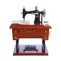 Vintage Music Box Mini Sewing Machine Style Mechanical Birthday Gift Table Decor. 