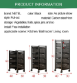 Modern Metal Kitchen Drawer Trolleys Space Saver. 