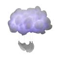 DIY Handmade Cotton Cloud Shape LED Night Light Lamp Home Bedroom Hanging Decor. 