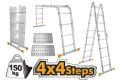 Ingco Multi Purpose 15.5 Foot Aluminum Ladder. 