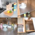 40cm x 1m self-adhesive aluminium foil sticker for kitchen cabinet wallpaper oil proof waterproof wall protector with heat resistant ,Stove Cabinet Stickers ,kitchen backsplash wall tile sticker , aluminium sheet Wallpaper. 