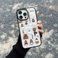 [All you need is coffee]CASETIFY Acrylic Phone Case compatible For iPhone 15 Pro MAX 11 12 13 14 Pro MAX Coffee girl TPU border transparent shockproof phone protect cover. 
