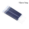 0.38mm 10PCS/Bag Gel Ink Pen Refill Black Blue Red Office School Stationary. 