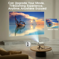 S1 Mini Portable Projector Home HD Children's Home Theater Projector Multimedia Player Compatible HDMI/USB/DC/AV/TF Card, Black. 