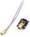 3 Pin 650nm 5V Laser Transmitter Sensor Module Board KY-008 Dot Diode Copper Head Sensor Module Diode Laser Mini laser head for Arduino Raspberry Pi Laser. 