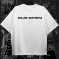 Gojo Satoru Manga Style T-shirt Anime White T-shirt. 