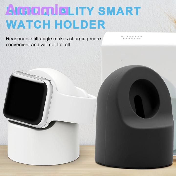 Smart Watch Stand Flexible Silicone Smartwatch Charging Stand for Iwatch Portable Twistable Holder Convenient Charging Stand for Smart Watches
