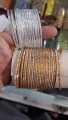 Pack of 2 dozen | Metal bangles in Golden/ silver with Diamond Style for Kids /Women. 