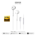 Edifier P180 USB TYPE-C Earbuds with Remote & Mic high-sensitivity microphone ensures the clarity of phone calls Immersive Sound with Hi-Res Audio certification  | Handsfree | Type C Handsfree | Type C | Wired Handsfree | C Type Earphones | Earphones |. 
