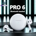 PRO6 Wireless Bluetooth Headset 5.3 Bluetooth Protocol Earplug Type Strong Endurance Gaming Competitive Headphones TWS Running. 