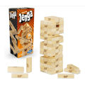 Hasbro Gaming Jenga Tower Wooden Blocks Game for Kids & Adults Classic Jenga Wooden Stacking Board Game - 66 Pcs. 