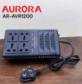 Aurura AR-AVR1200, Automatic Voltage Regulator extension wire, 4 socket extension wire with AVR protection to help secure your appliances from power surge and fluctuation, Can regulate upto 277 volts, built in ports for phone line and internet protection. 