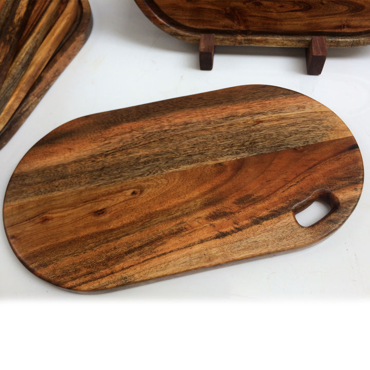 Acacia%20Oblong%20Cutting%20Board%20-%20Wooden%2017"%20x%209"%20Face%20Grain%20Kikar%20Wood%20Chopping%20Board%20-%20Image%205