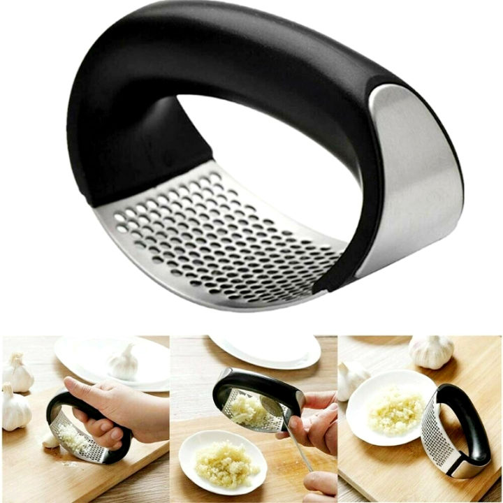 Effortless Stainless Steel Garlic Press Rocker – Ergonomic Garlic ...